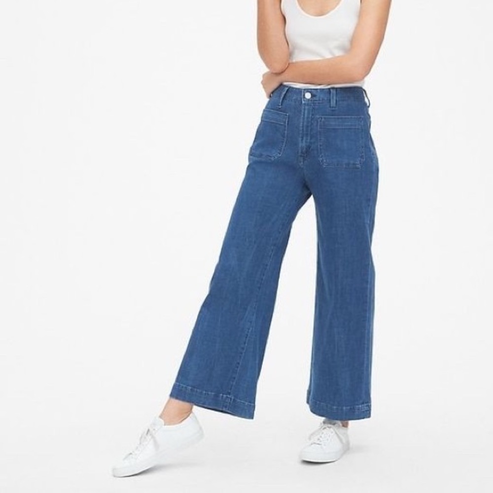Gap High-Rise Mariner Wide-Leg Jeans